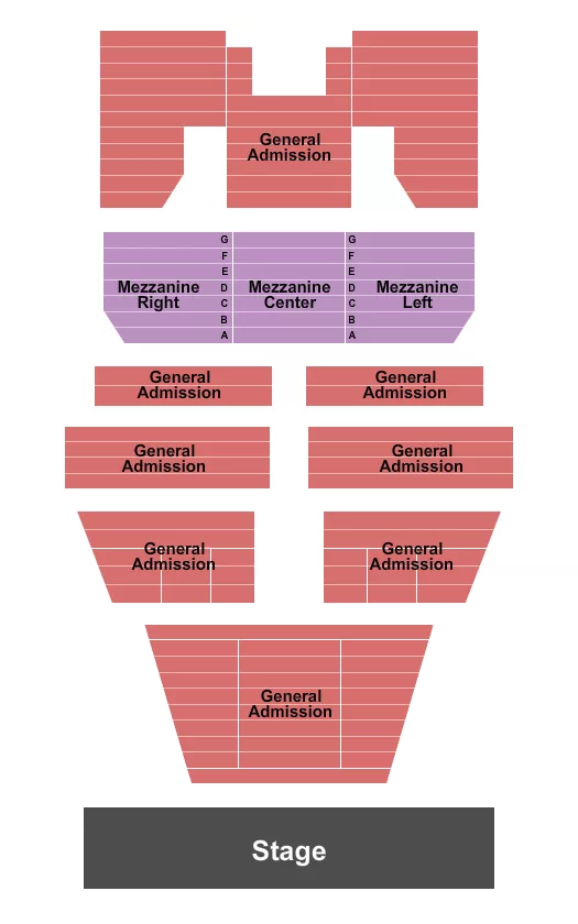 ENDSTAGE 4 Seating Map Seating Chart
