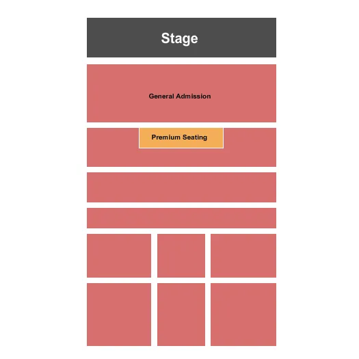 END STAGE GA PREMIUM Seating Map Seating Chart