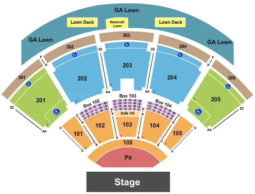 ENDSTAGE GA PIT Seating Map Seating Chart
