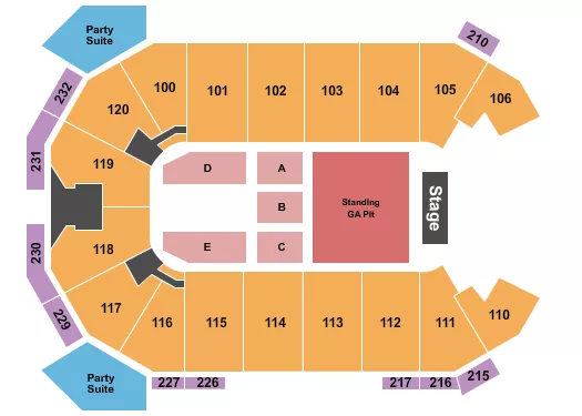 COLE SWINDELL Seating Map Seating Chart