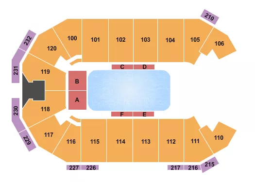 DISNEY ON ICE Seating Map Seating Chart