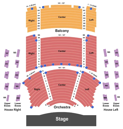 ENDSTAGE Seating Map Seating Chart