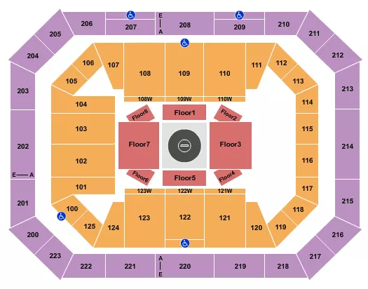 WRESTLING Seating Map Seating Chart