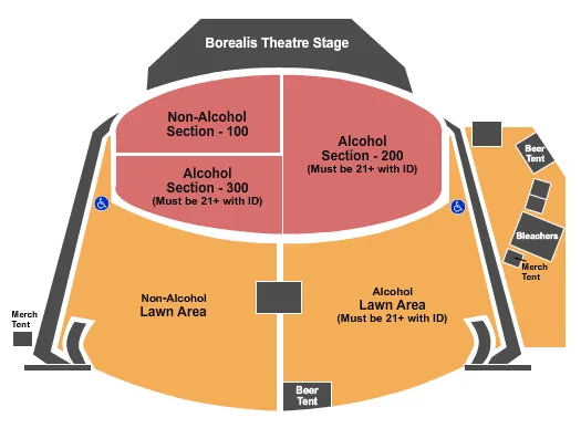ENDSTAGE RESERVED GA Seating Map Seating Chart