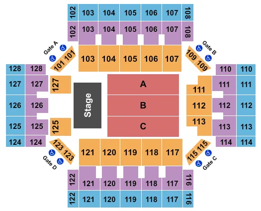 ENDSTAGE Seating Map Seating Chart