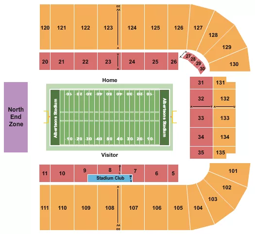 FOOTBALL Seating Map Seating Chart
