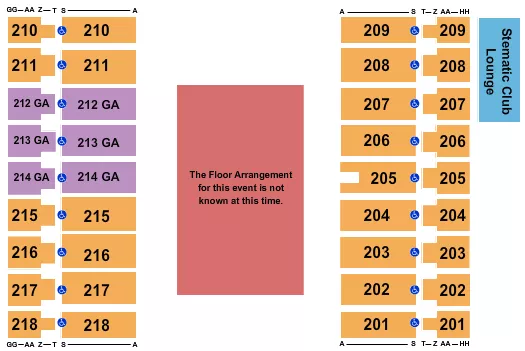 GENERIC FLOOR Seating Map Seating Chart