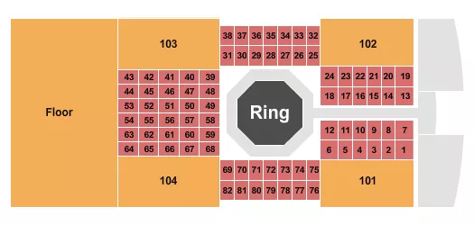 MMA 2 Seating Map Seating Chart