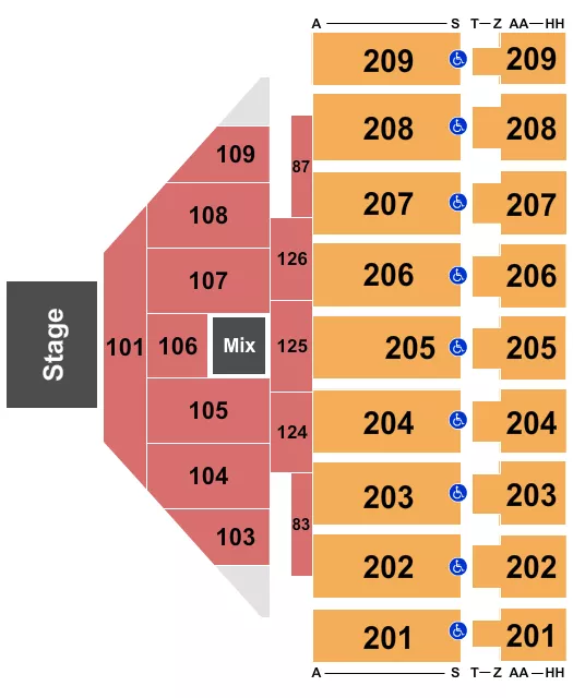 THEATRE 4 Seating Map Seating Chart