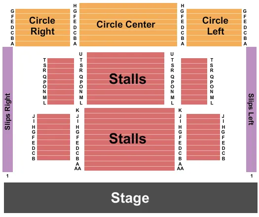 ENDSTAGE 2 Seating Map Seating Chart