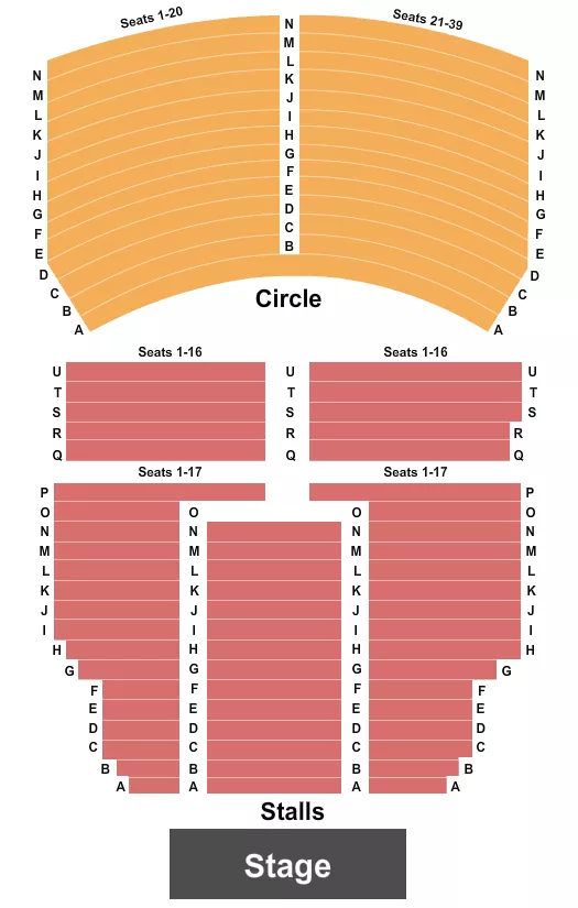 ALHAMBRA THEATRE DUNFERMLINE END STAGE 2 Seating Map Seating Chart
