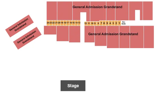 GA GRANDSTANDS RSV BOXES Seating Map Seating Chart