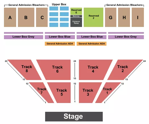 ENDSTAGE Seating Map Seating Chart