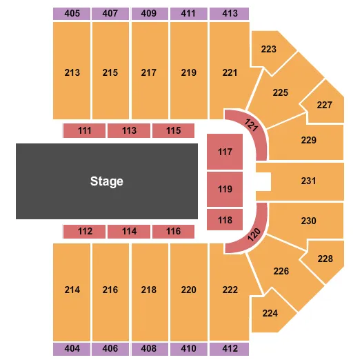 DISNEY ON ICE 2 Seating Map Seating Chart