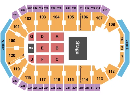 THERESA CAPUTO Seating Map Seating Chart