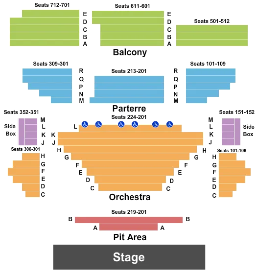 ENDSTAGE 3 Seating Map Seating Chart