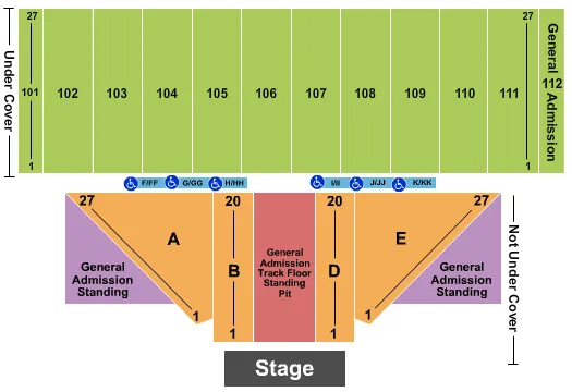 MIRANDA LAMBERT Seating Map Seating Chart