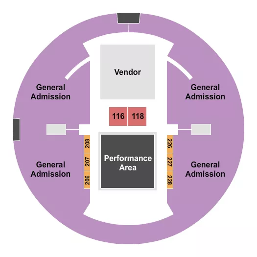 ALLIANT ENERGY CENTER VETERANS MEMORIAL COLISEUM STRONGMAN Seating Map Seating Chart