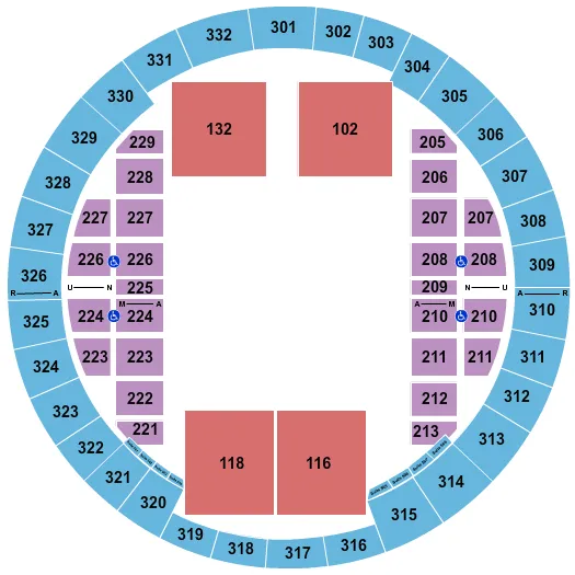 ALLIANT ENERGY CENTER VETERANS MEMORIAL COLISEUM CROSSIFT GAMES Seating Map Seating Chart