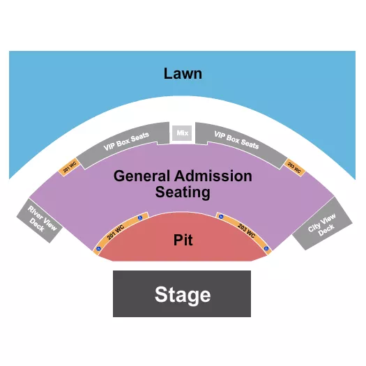 PIT GAS Seating Map Seating Chart
