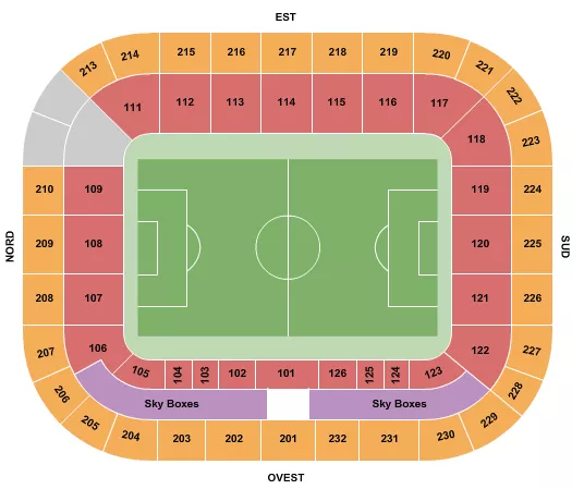 ALLIANZ STADIUM TORINO SOCCER Seating Map Seating Chart