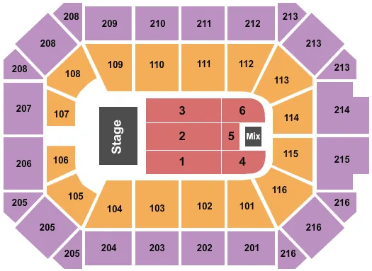 ANDREA BOCELLI 2 Seating Map Seating Chart