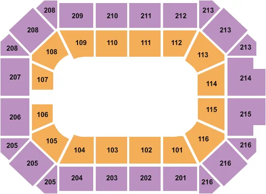 MONSTER JAM Seating Map Seating Chart