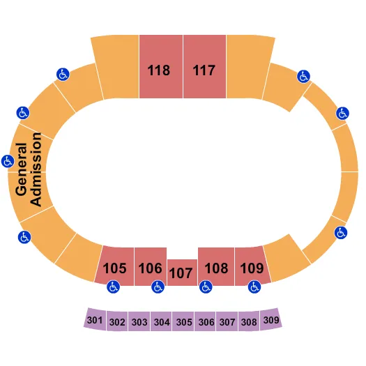 ARENACROSS Seating Map Seating Chart