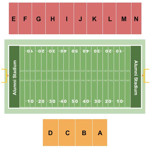 FOOTBALL Seating Map Seating Chart