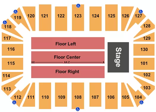 ENDSTAGE FLOOR 2 Seating Map Seating Chart