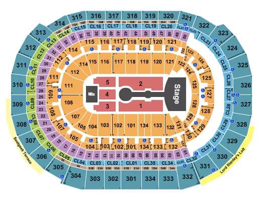 ARIANA GRANDE Seating Map Seating Chart