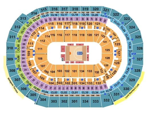 BIG3 BASKETBALL Seating Map Seating Chart