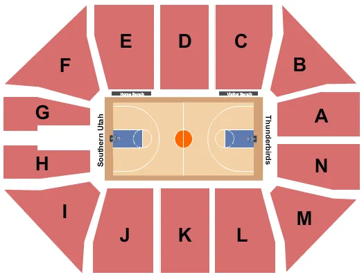 HARLEM GLOBETROTTER Seating Map Seating Chart