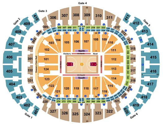 BASKETBALL Seating Map Seating Chart