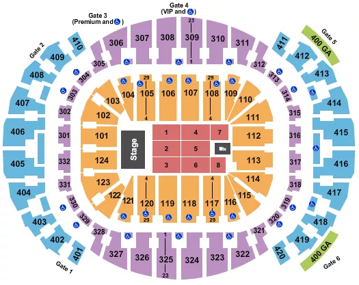 ENDSTAGE 4 Seating Map Seating Chart