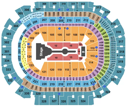 CARDI B Seating Map Seating Chart