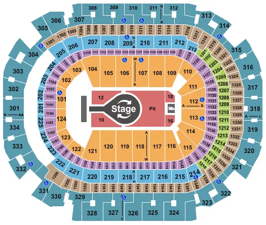 KACEY MUSGRAVES Seating Map Seating Chart