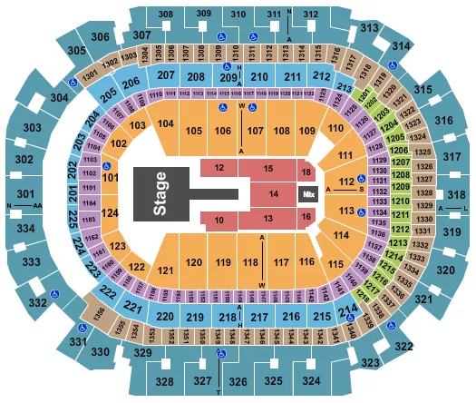 SHAKIRA Seating Map Seating Chart