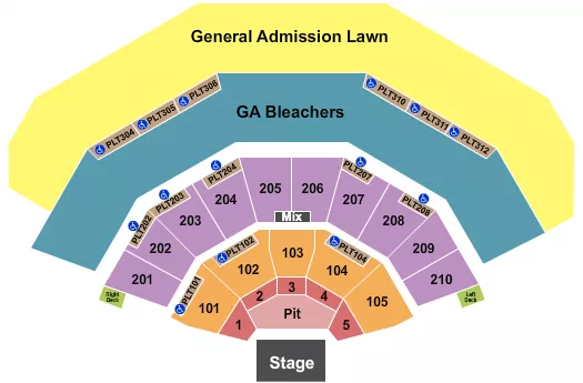 ENDSTAGE PIT FULL GA BLEACH Seating Map Seating Chart