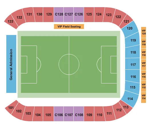 SOCCER Seating Map Seating Chart