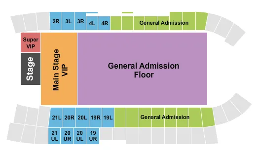 BRAD PAISLEY Seating Map Seating Chart