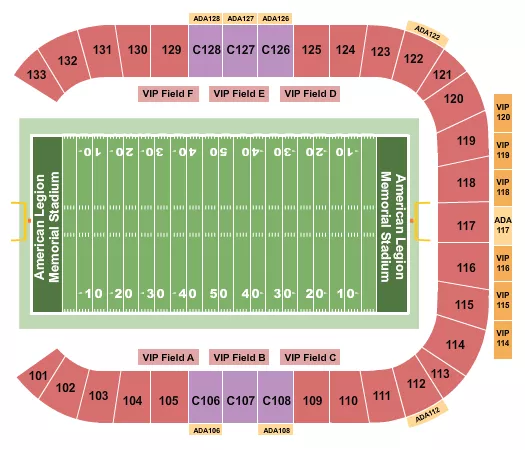 HBCU Seating Map Seating Chart