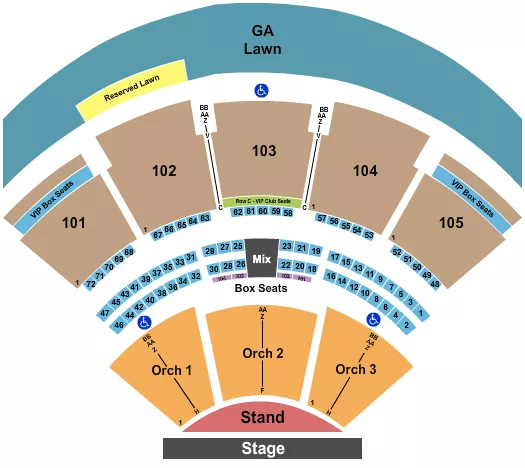 ENDSTAGE GA PIT 4 Seating Map Seating Chart