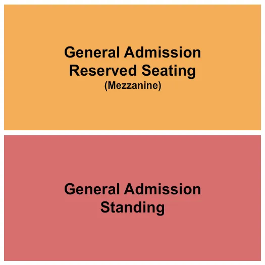 AMOS SOUTHEND GA STANDING SEATED Seating Map Seating Chart