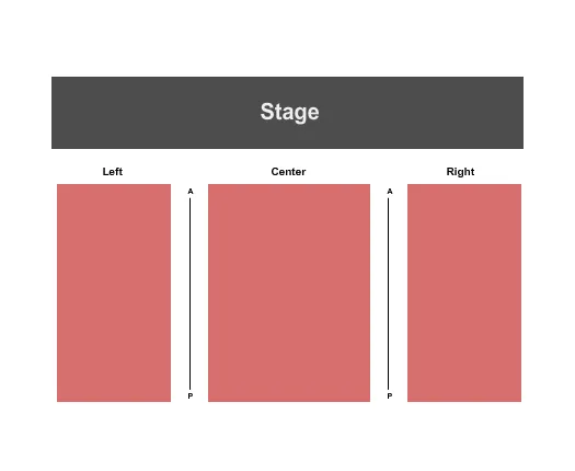ENDSTAGE Seating Map Seating Chart