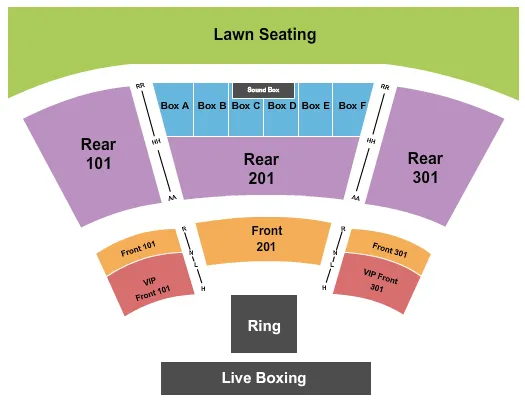 BOXING Seating Map Seating Chart