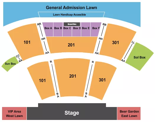 ENDSTAGE 2 Seating Map Seating Chart