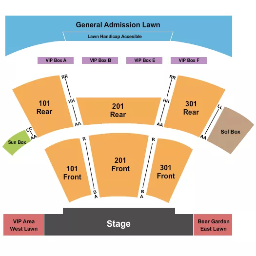 ENDSTAGE 3 Seating Map Seating Chart