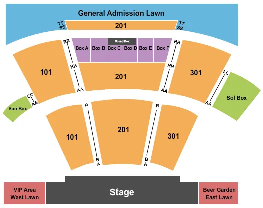 ENDSTAGE Seating Map Seating Chart