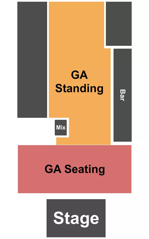 ANTONES NIGHTCLUB GA SEATING STANDING Seating Map Seating Chart